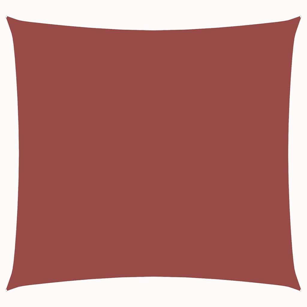 Voile de ombre en tissu Oxford haute densité 3x3 m couleur terre cuite