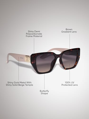 Image of ESPEE Sunglass | 100% UV Protected | Gradient | Women | Large | Butterfly