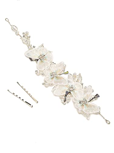 Image of YouBella Fashion Jewellery Butterfly Shape Hair Chain Hair Accessories for Girls and Women