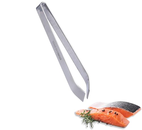 Fish Bone Tweezers Pin Bone Flat and Slant Pliers Remover Tool for Salmon Fish Bone Tweezers Kitchen Pliers Fish Bone Remover Dishwasher Safe Fish Flat and Slant Pliers Remover Tool, Dishwasher Safe