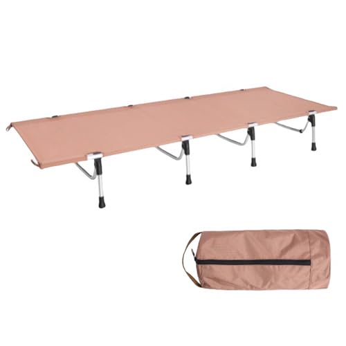Lit de camping pliable pour adulte, lit de camp simple portable robuste avec sac de rangement