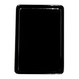 切手盆 8寸(越前塗)木製 漆塗り 漆器 黒・無地 8号 横17cm×縦24cm