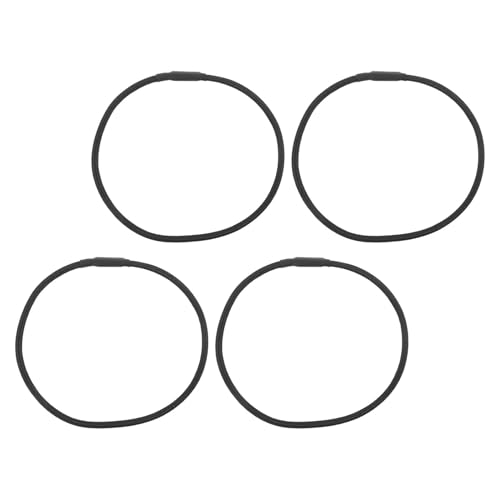 ABOOFAN Set 4 Fasce Elastiche in Gomma Nera per Supporto Microfono Antivibrazione, Accessori di Ricambio per Montaggio Microfoni a Condensatore, per Studio e Formazione Musicale