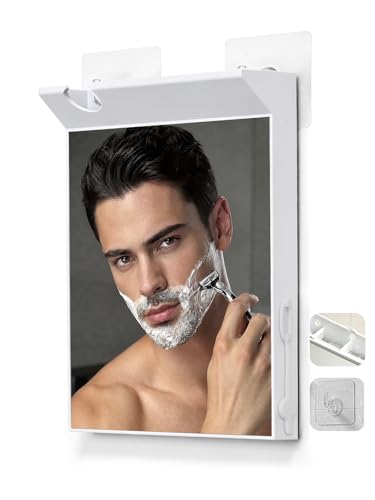 Image of Large Anti Fog Mirror for Shower(White)