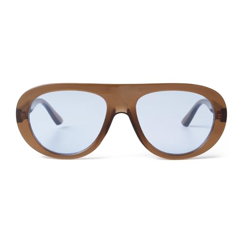 ADE WU Trendy Aviator Sunglasses Retro Vintage Chic Fashion Thick Bold Rounded Pilot Style Sun Glasses Unisex