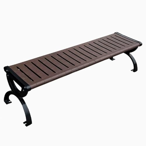 Banc de patio extérieur en fonte 120x53x73cm avec montage facile