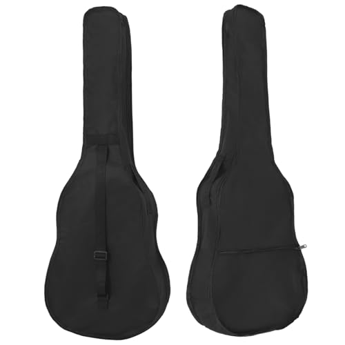 BESPORTBLE Estuche Para Guitarra Acústica 38 Pulgadas Con Cremallera Lateral y Correa Ajustable Negro,...