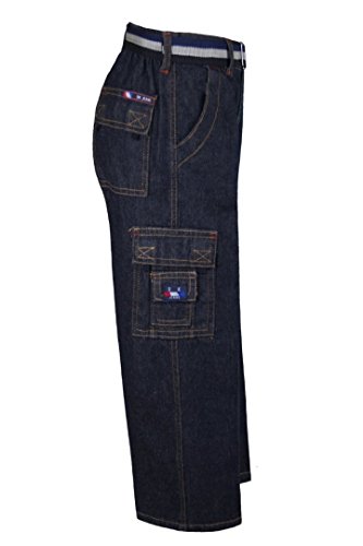 Baby Boys Toddler Teen Denim 8 Pockets Jeans Pants Bottom Belt 2-14 Yrs3