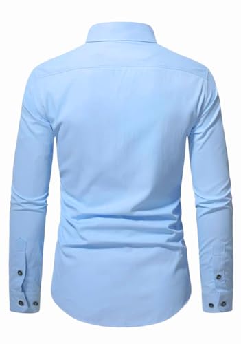 Image of Vida Loca Full Sleeve Spread Collar Cotton Blend Casual, Festival Stylish Slim fit Shirt for Men and Boys.