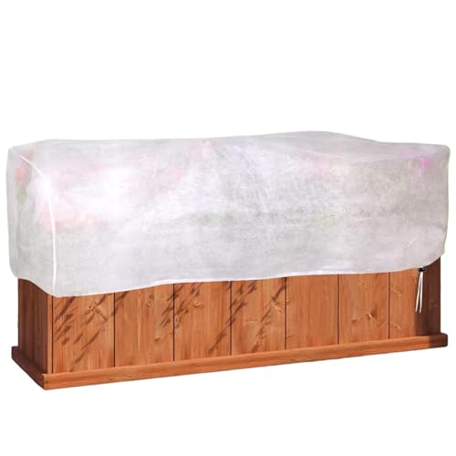 Nuyhgtr Cubierta para Armazón de | Malla Antipájaros con Cordón Ajustable para s Elevados,Pantalla Reutilizable De Malla Protectora Y Cubierta Antihielo para Cajas De Flores,