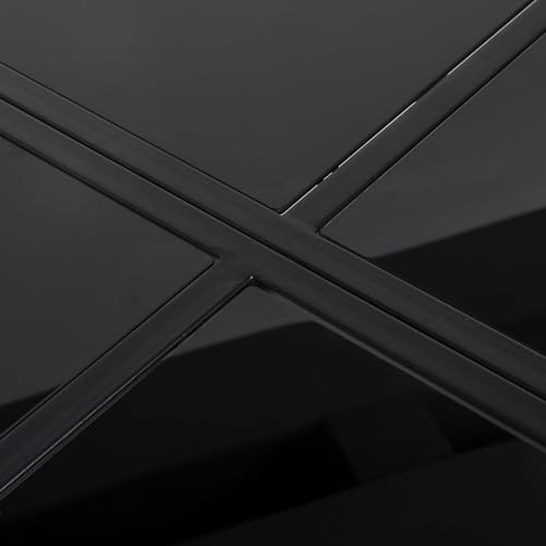 Outsunny 5 Piece Steel Patio Dining Set With Foldable Back Chairs, Light Grey - 8