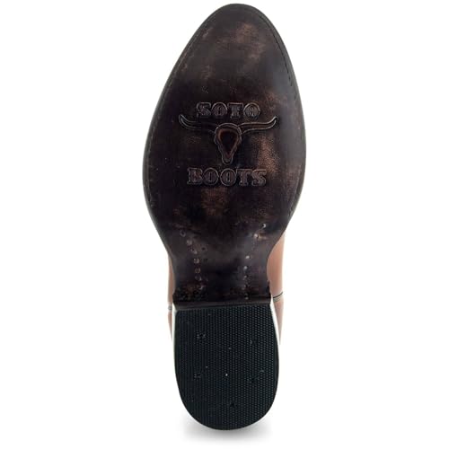 Image of Soto Boots Mens Classic Round Toe Cowboy Boots H7001