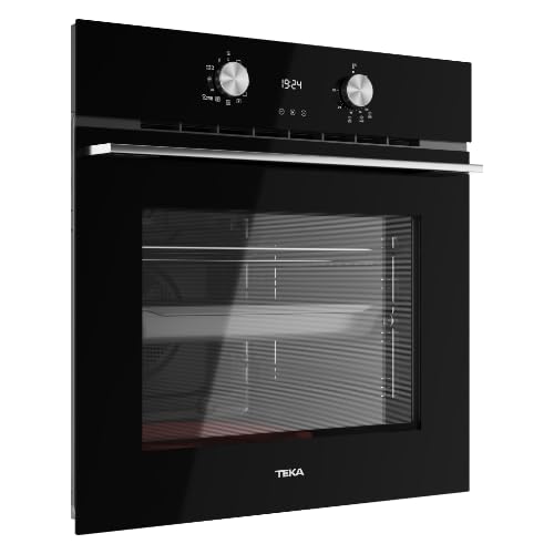 TEKA Horno Multifunción 60cm EasySteam 3 Temperaturas, 9 Funciones, Hydroclean PRO, Touch Control, 71/70L, HLB 8408 BK