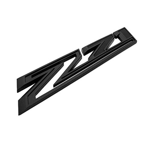 Image of 1PC 2019-2021 Silverado Z71 Emblem Badge 84632695 OEM Nameplate Replacement For 19-21 1500HD 2500HD 3500 HD (Matt Black)