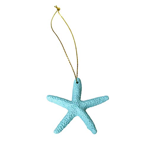 Goodma 30 Pieces Resin Pencil Finger Starfish With Rope For Christmas Tree Hanging Ornaments Beach Theme Wedding Home Decor & Diy Crafts (Blue) #TOP2