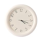 YANG11FAN Horloge Murale Nordique, Style Minimaliste et élégant, silencieuse Facile à Assortir. Idéale for la Maison Pendules Murale(Milky White)