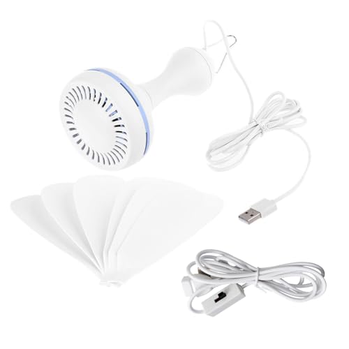 Ventilador de techo portátil USB de 5V soluciona el calor en tiendas de campaña