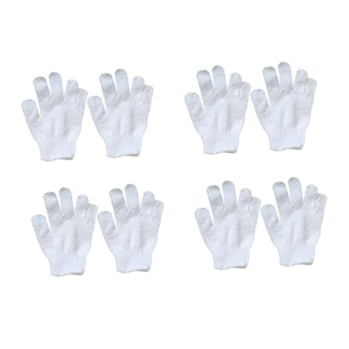 ERINGOGO 8Pcs Colorful Bath Gloves Set Exfoliating Shower Mitts for Soft Bubble Bath Towels for Gentle Skin Cleansing