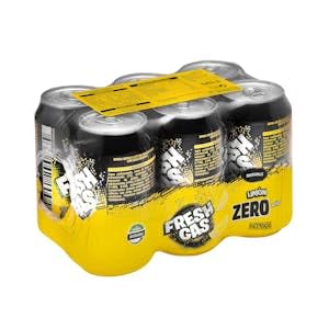 Refresco de limón Hacendado zero azúcar fresh gas 6 latas x 330 ml Pack 2