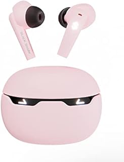 Black Shark Kawaii Bluetooth Earbuds Wireless Earbuds with Cute Led Emoji Indicator, Dual-mode Gaming Earbuds with Bluetooth 5.1, 10mm driver, 24H Playtime, IPX5 Waterproof, Lucifer T10 - Pink