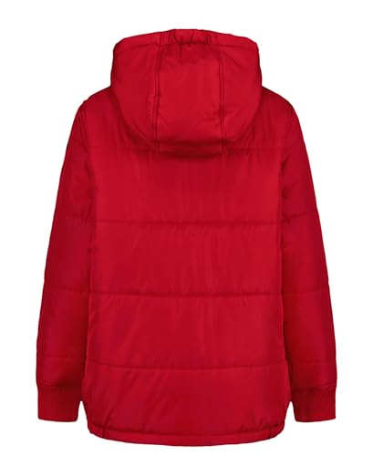 Image of Nautica Boys' Heavyweight Hooded Bubble Jacket With Polar Fleece Lining