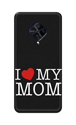 Image of PRINTFIDAA I Love My Mom Hard Back Cover for Vivo S1 Pro Back Cover -(P6) KAT1006