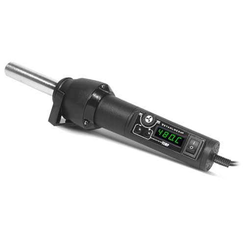STAHLWERK Estación de soldadura HLG-480 ST con 700 W y 100-480 °C soldador | soldador | pistola de soldadura | pistola de calor para trabajos de aire caliente, soldadura, retrabajo y desoldadura