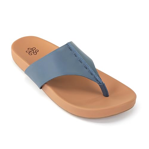 Image of The Sak Everly Slide Sandal - Women's Flat Fashion Slides with Soft Cushion Sole - Beach Slip On Sandals For Everyday