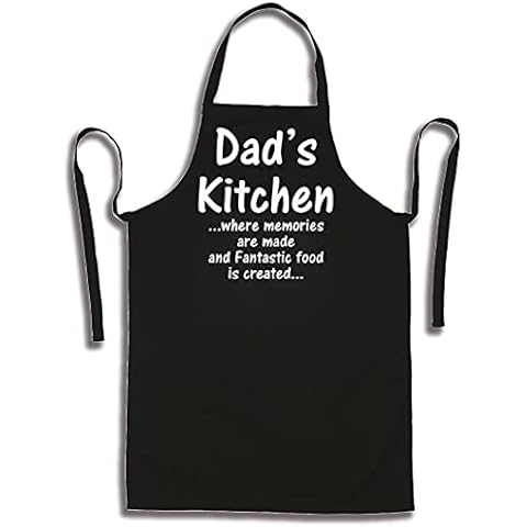 SHOEBOB Dad's Kitchen Black BBQ Apron Cover
