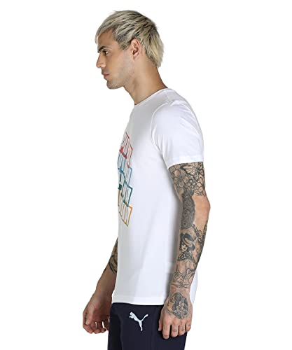 Image of Puma Men Cotton Fitted T-Shirt