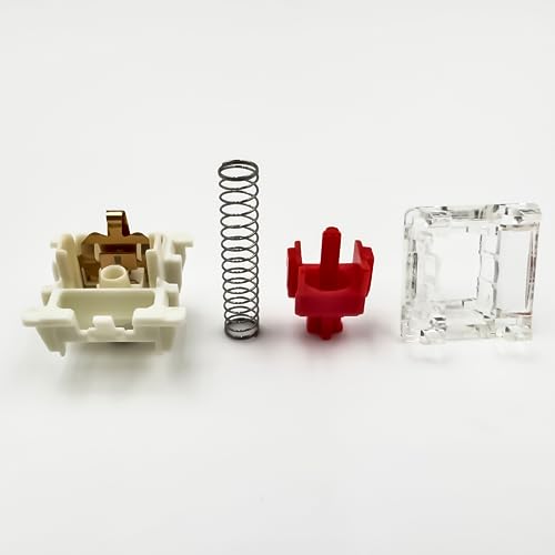 Zjmehty Interruptores vermelhos Gateron G Pro 3.0 para teclado mecânico, interruptores lineares de 3