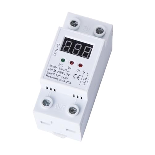 Relé de protección contra sobretensión y subtensión 220V 63A con monitor de voltaje automático 5