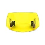 motorcycle windshield For HONDA PCX 125 PCX 150 PCX 160 FAZE250 FORZA Z Motorcycle Windshield Deflectors Adjustable Heighten Extension Windscreen windscreen double bubble(Yellow)