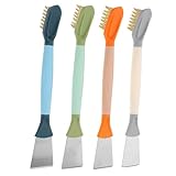 Construcción duradera: fabricados con materiales duraderos, los cepillos de alambre para limpiar estufas y raspadores mantienen su forma y nitidez, brindando un rendimiento confiable a lo largo del tiempo, cepillo para huecos de campana de estufa, cepillo para limpiar estufas de cocina