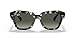 Ray-Ban Unisex RB2186 State Street Square Sunglasses, Grey Havana/Grey Gradient, 52 mm