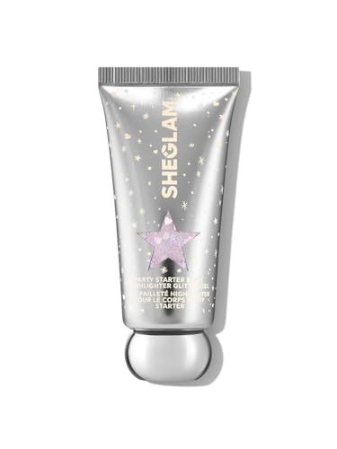 SHEGLAM Party Starter Body Highlighter Glitter Gel Quick-Drying and Non-Sticky Glitter Spray Liquid Highlighter for Face, Hair, Body - Social Butterfly