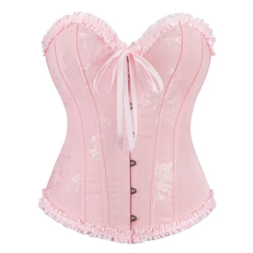 Bustier rose en dentelle pour sculpter la silhouette XL - 2