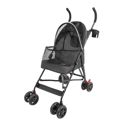 Carrito para mascotas, 55 x 45 x 97 cm, carrito de viaje para mascotas