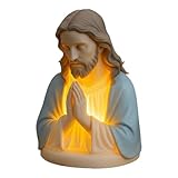 Nachtlicht der Maria Statue | Christliche Tischlampe aus Kunstharz | Elegantes religiöses Wohndekor-Geschenk | für Thanksgiving, Feiertag, Geburtstag, Büro, Schlafzimmer, Wohnzimmer, Schreibt