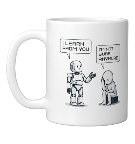 Sarcasm Humor AI Chat Mug 11oz White