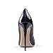 Zhabtuc Mujer Zapatos de Tacón de Charol 12 CM Sexy Stilettos con Punta Aguda Cerrada Tacón de Aguja Negro para Fiestas Imagen de Zhabtuc Mujer Zapatos de Tacón de Charol 12 CM Sexy Stilettos con Punta Aguda Cerrada Tacón de Aguja Negro para Fiestas