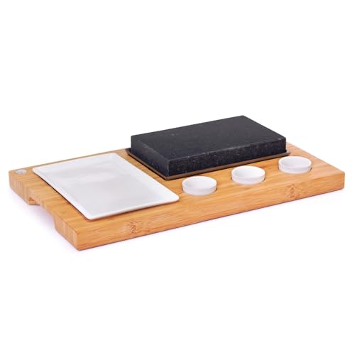 Chicago Lava Stone 36X20 Cm/Basis 42X25 Cm/Teller 22X14 Cm - 3 Un.