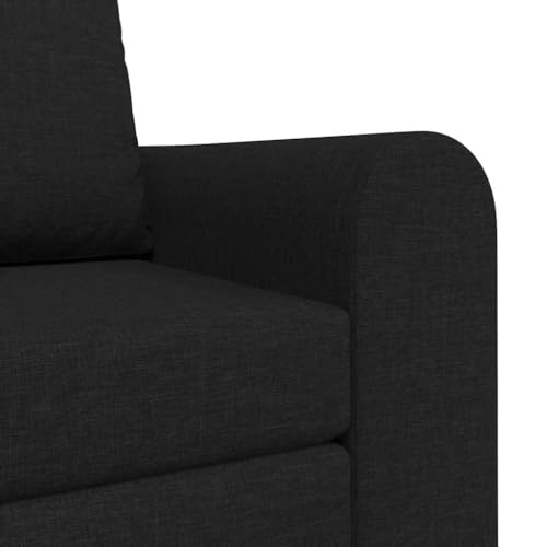 Sofá de suelo moderno convertible en cama individual con estructura metálica negra 8