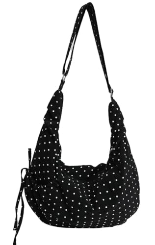 Bolsa Hobo de lunares para mujer miniatura 1