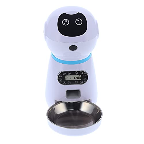 ペット自動給餌器 ロボット型ペットフードディスペンサー ボウル付き 犬用 - 画像 8