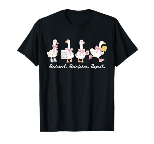 Coquette Bow Silly Goose Paraprofessional para Team Teacher T-Shirt