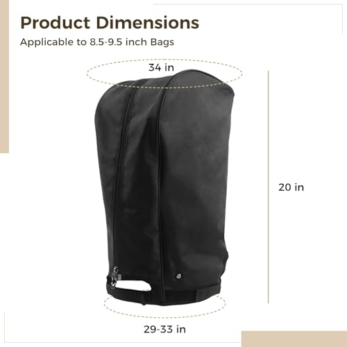 Capucha impermeable de golf universal con cremallera de fácil acceso 2