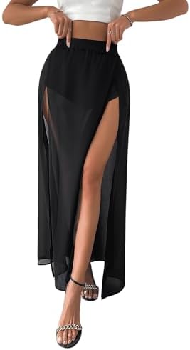 Rok van mesh voor dames in Bruin - PEPICA