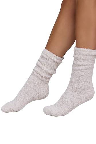 Image of Barefoot Dreams CozyChic Barefoot in the Wild Fuzzy Socks for Women, Ultra Soft Plush Microfiber, Warm & Cozy