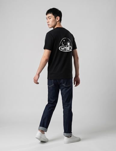 Image of Yoongi Busan Concert The Earth is Flat Don't You Know That? Unisex Regular Fit Black T Shirt for Men & Women